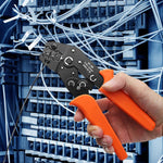 HASTHIP Wire Crimping Tool Set with 1550pcs Connectors featuring Ratchet Design and Ergonomic Handle