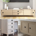 HASTHIP dresser knobs for cabinets and drawers featuring 18pcs 30mm matte black aluminum design