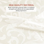 HASTHIP Kitchen Napkins for Dining and Parties with Elegant White Jacquard Design 19x19 in | Washable Reusable Polyester