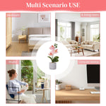 HASTHIP Artificial Orchid Plant for Home Decor with 28 cm Cement Pot featuring Soft Rubber Petals