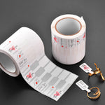 HASTHIP Jewelry Label Loops for Rings and Necklaces 1000pcs with Writable Surface | Self Adhesive Paper Tags