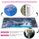 HASTHIP 5D Diamond Painting Kit for Adults with 27.5 x 15.7 in Waterfall Canvas | DIY Home Wall Art