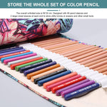 HASTHIP Pencil Wrap Case for Artists with 72 Slots and Separate Sleeves | Canvas Roll Up