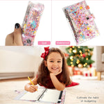 HASTHIP File Folder Ring Binder Notebook Set for Office and School with 6 Rings and 8 PVC Envelopes | A6 PVC Cover and Card Holder Organizer Supplies