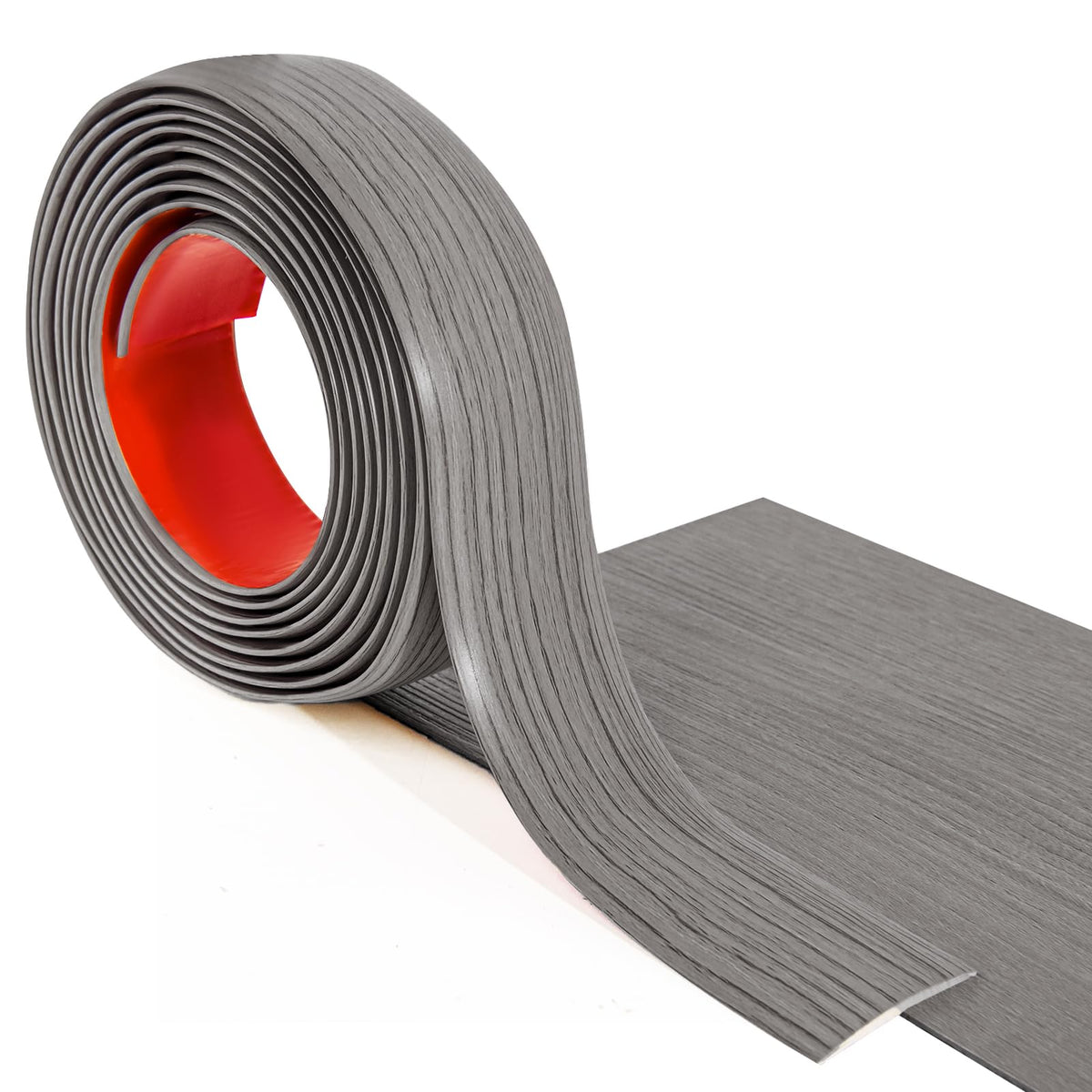 HASTHIP Floor Transition Strip for Joining Carpet and Tile Gaps 47.2 x 1.57 in Gray PVC | 2PCS