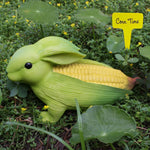 HASTHIP Miniature Garden Decor for Dollhouse and Plant Pots featuring Green Corn Bunny Figurine | Resin Home Decoration Gift