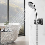 HASTHIP Shower Head Holder for Bathroom with Built in Hook and Strong Adhesive | Stainless Steel Adjustable No Drill Bracket