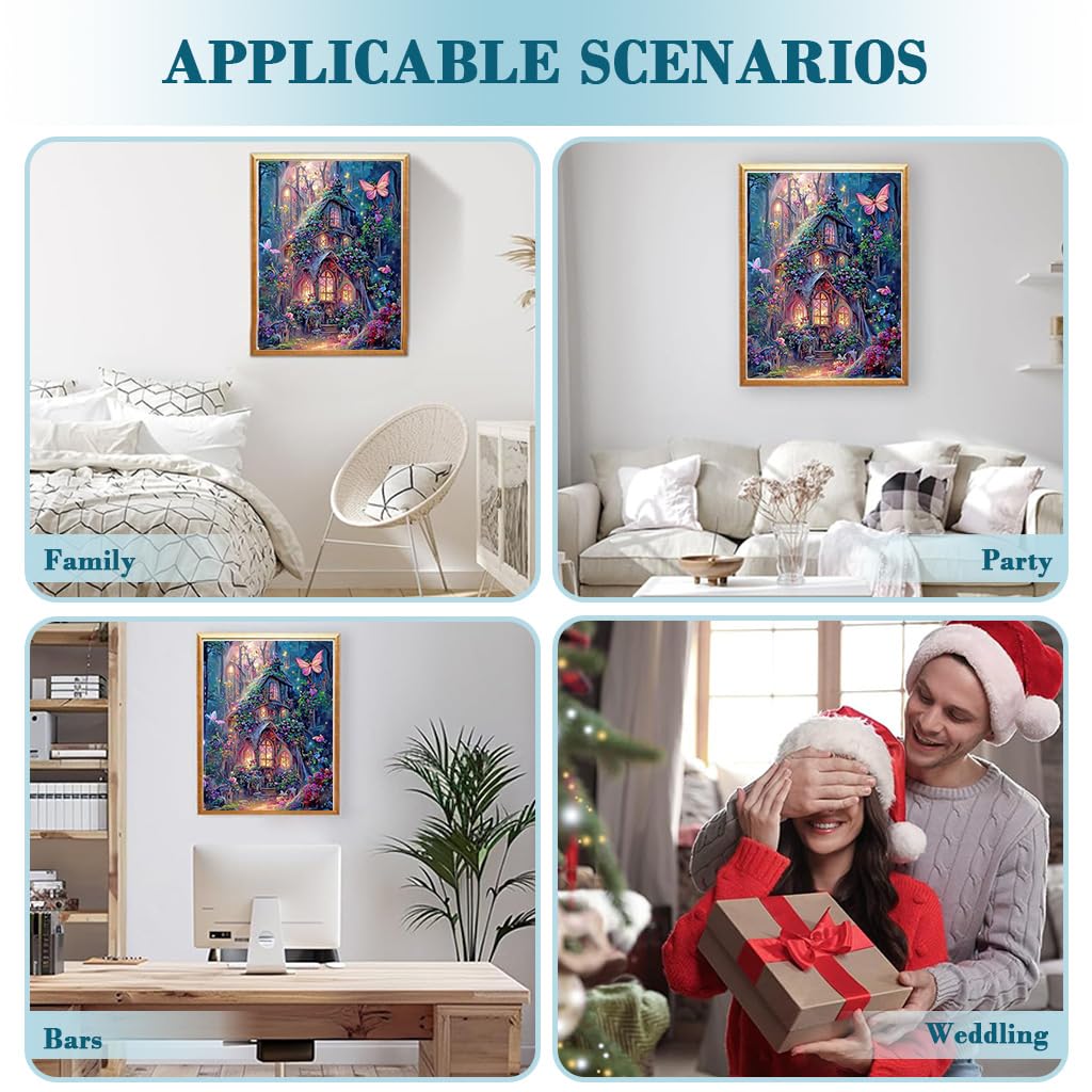 HASTHIP Diamond Art Painting Kit for Home Décor with Full Drill Rhinestones 30x40cm | DIY Craft Gift
