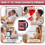 HASTHIP Coffee Mug 330ml for Daily Drinks with Ergonomic Handle and Retro Radio 3D Design