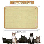 HASTHIP® Cat Wall Scratcher - Sisal Scratch Pad for Cats - Wall Scratching Post with Traceless Stickers