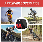 HASTHIP® Pantalones Cortos de Ciclismo para Hombre y Mujer con Acolchado 3D de Gel y Espuma,Antideslizantes,Transpirables Secado Rápido Ropa Interior Deportiva para Bicicleta Negros (M)