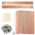 HASTHIP Candle Making Kit for DIY Projects with 50 Wooden Wicks and Wick Clips | Craft Gift