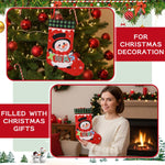 HASTHIP Christmas Stockings Set for Tree and Home Decor with 4 Designs | Santa Reindeer Snowman Style