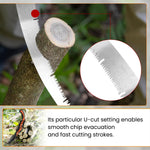 HASTHIP Pruning Saw for Wood and Tree Cutting featuring 19.6 in Curved Blade & Ergonomic Handle