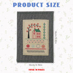 HASTHIP Embroidery Stitch Fabric Book for DIY Learning with Visual Samples | Ideal for Beginners and Experts