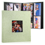 HASTHIP® Photo Album Cloth Hardcover, Album for Photos Collection with 600 Clear Photo Pockets, Family Scrap Books for Baby Milestone, Wedding and Travel, 33.5x34x5cm