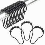 HASTHIP® Black Shower Curtain Hooks, Amazer Shower Curtain Hooks, Hook for Curtains