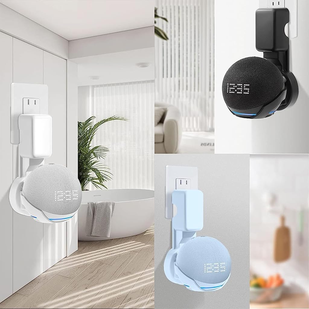 ZORBES® Echo Dot Wall Mount Stand with Cable Management for 4th/5th Generation - Alexa Holder Accessories (Only Holder)