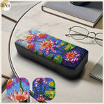 HASTHIP Flower Diamond Art Kits for Adults with Special Shaped Rhinestones | DIY Eyeglasses Case Painting Set for Beginners