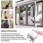 HASTHIP Sliding Window Track Stopper Clips for Child Safety with Screw Lock | 10Pcs PP and Metal