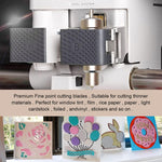 HASTHIP Engraver Blade for Cricut Maker and Explore Machines with 6 Piece Fine Point Set featuring Carbide Construction and Rubber Sleeve Safety Design
