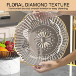 HASTHIP Silicone 3 Tier Dessert Serving Tray for Weddings with Golden Edges and Bear Handle