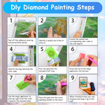 HASTHIP Diamond Painting Kit for Home Decor featuring 12x16 in Blue Elephant Canvas | Gift for Adults and Kids