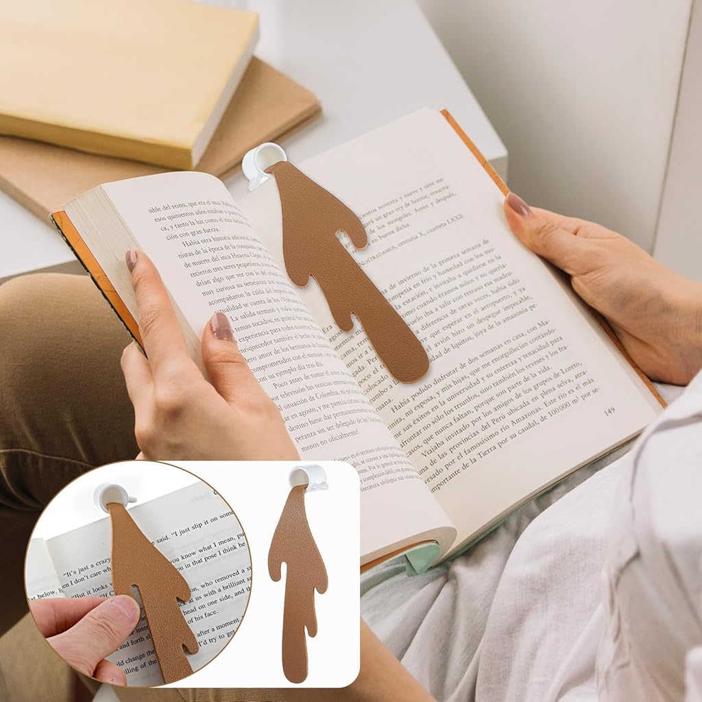 HASTHIP® Coffee Mug Design Bookmark Set - 3 Unique Spilled-Themed Reading Accessories