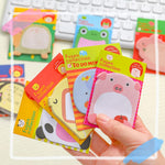 HASTHIP® 24 Pack Sticky Notes Cute 8 Cartoon Patterns Set for Party Bags Animal Designs Bag Fillers for Kids Pad for Students Office Staffs 3 PCS