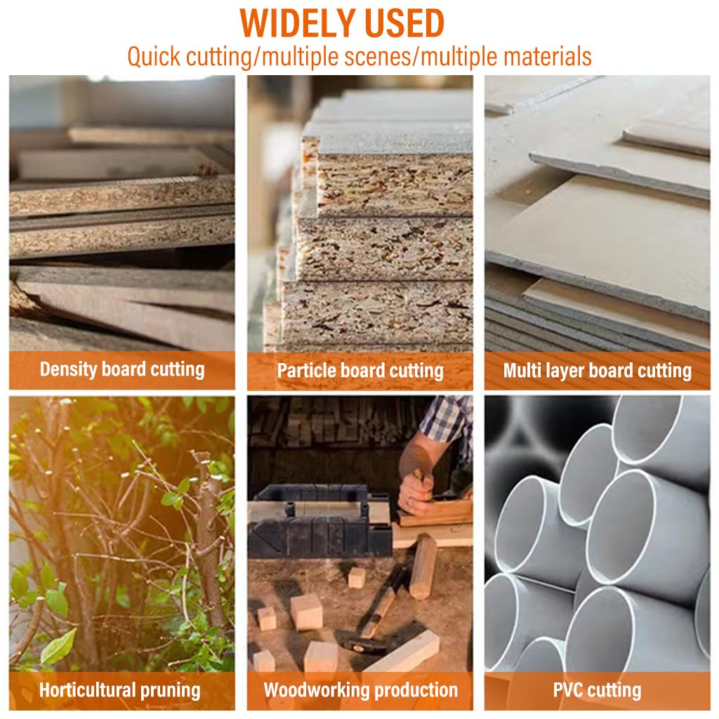 HASTHIP Hand Saw for Woodworking and Gardening with 30cm Dual Side Blade | Smooth Wooden Handle