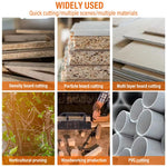 HASTHIP Hand Saw for Woodworking and Gardening with 30cm Dual Side Blade | Smooth Wooden Handle