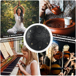 HASTHIP Steel Tongue Drum for Meditation and Yoga with 6 in 8 Note Design | Gold Handpan