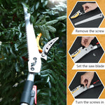 HASTHIP Extendable Tree Pruner for High Branch Cutting with 5.9–9.8 ft Telescopic Pole and SK5 Steel Blade | Ideal for Fruit Trees and Garden Trimming
