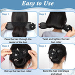 HASTHIP Floral Twist Bun Maker for Women