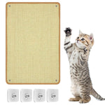HASTHIP® Cat Wall Scratcher - Sisal Scratch Pad for Cats - Wall Scratching Post with Traceless Stickers