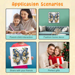 HASTHIP Diamond Painting Kit for DIY Butterfly Art featuring 8 Designs and Acrylic Material | Relaxing Craft for Adults and Kids