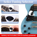 HASTHIP Chromatic Tuner for Guitar featuring 2 in 1 Pick Design and Light Indicator | Universal for String Instruments