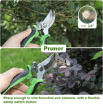 HASTHIP Gardening Tools Set 16PCS for Planting and Weeding with Aluminum Alloy Tools & Bag