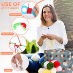 HASTHIP Crochet Needle Kit for DIY Projects with 107 pcs and Ergonomic Handles | Portable Bag