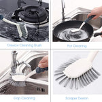 HASTHIP Bathroom Cleaning Brush Set for Kitchen and Floor with Hanging Design | Set of 4