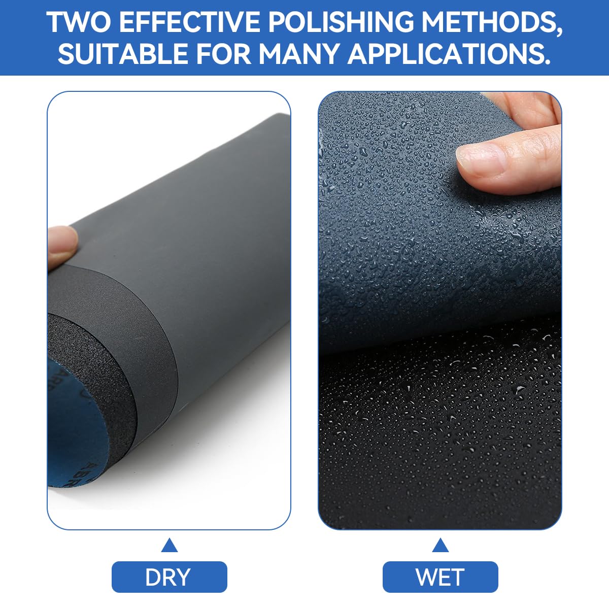 HASTHIP Sandpapers for Wood and Metal | 26pcs 80–3000 Grit 23x28cm Silicon Carbide Wet Dry Sheets
