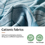 1PC Stretch Sofa Slipcover Couch Sofa Covers Washable Furniture Protector Full Sofa Bed Cover with Elastic Bottom and Skirt for Living Room, Light Blue (190-230cm)