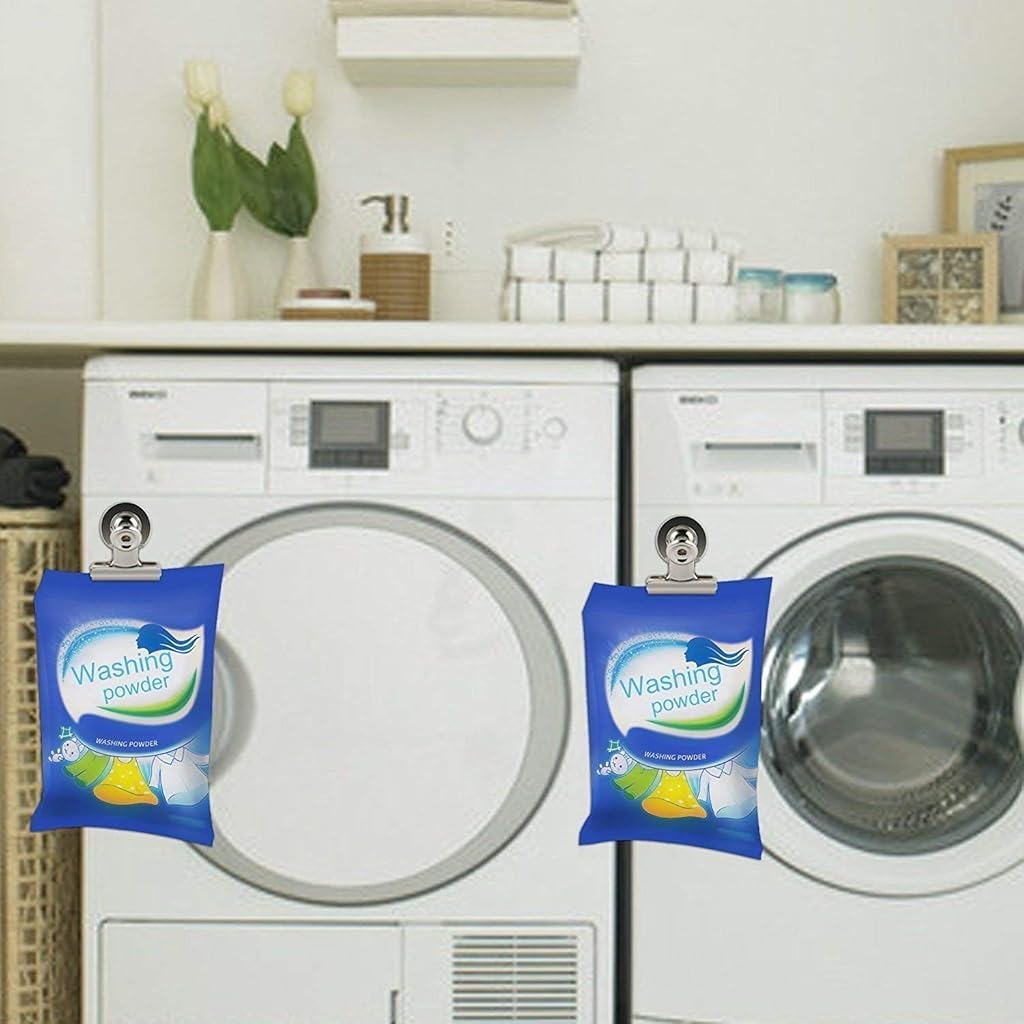 HASTHIP® Magnetic Clips, 10 Pcs Strong Refrigerator Magnetic Hook Clips with Anti-scratch Sticky Pads Included, Fridge Freezer Magnets Office Whiteboard Paper Photo Magnets for Office School Home