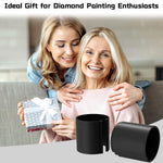 HASTHIP Diamond Painting Canvas Roll Holder 2Pcs for Anti Roll Support | Non Abrasive Large Retainer