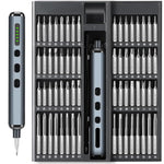 HASTHIP® Electric Screwdriver, Precision Screwdriver Set, 68 in 1 Electric Screwdriver Kit with 64 Magnetic Bits, 5 Adjustable Torques & LED USB, for Watches, Phones, Laptops, Cameras Repair Kit