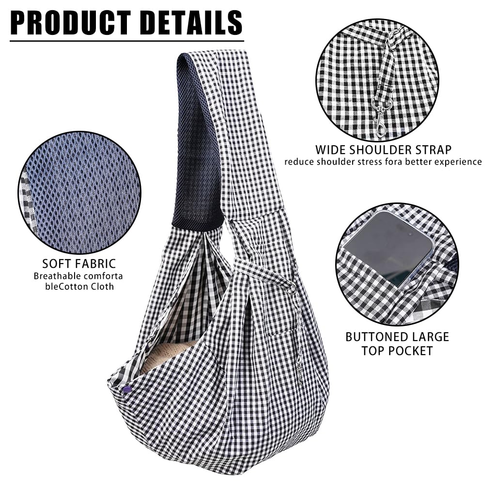 HASTHIP® Bolsa Transportadora para Perros y Gatos Pequeños, Mochila Plegable de Viaje con Correa Ajustable, Transpirable, Portátil y Duradera para Mascotas de hasta 6kg