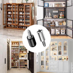 HASTHIP Shelf Support Pegs for Cabinets and Closets featuring Anti Slip Silicone Sleeve | 20pcs Black Iron Pins