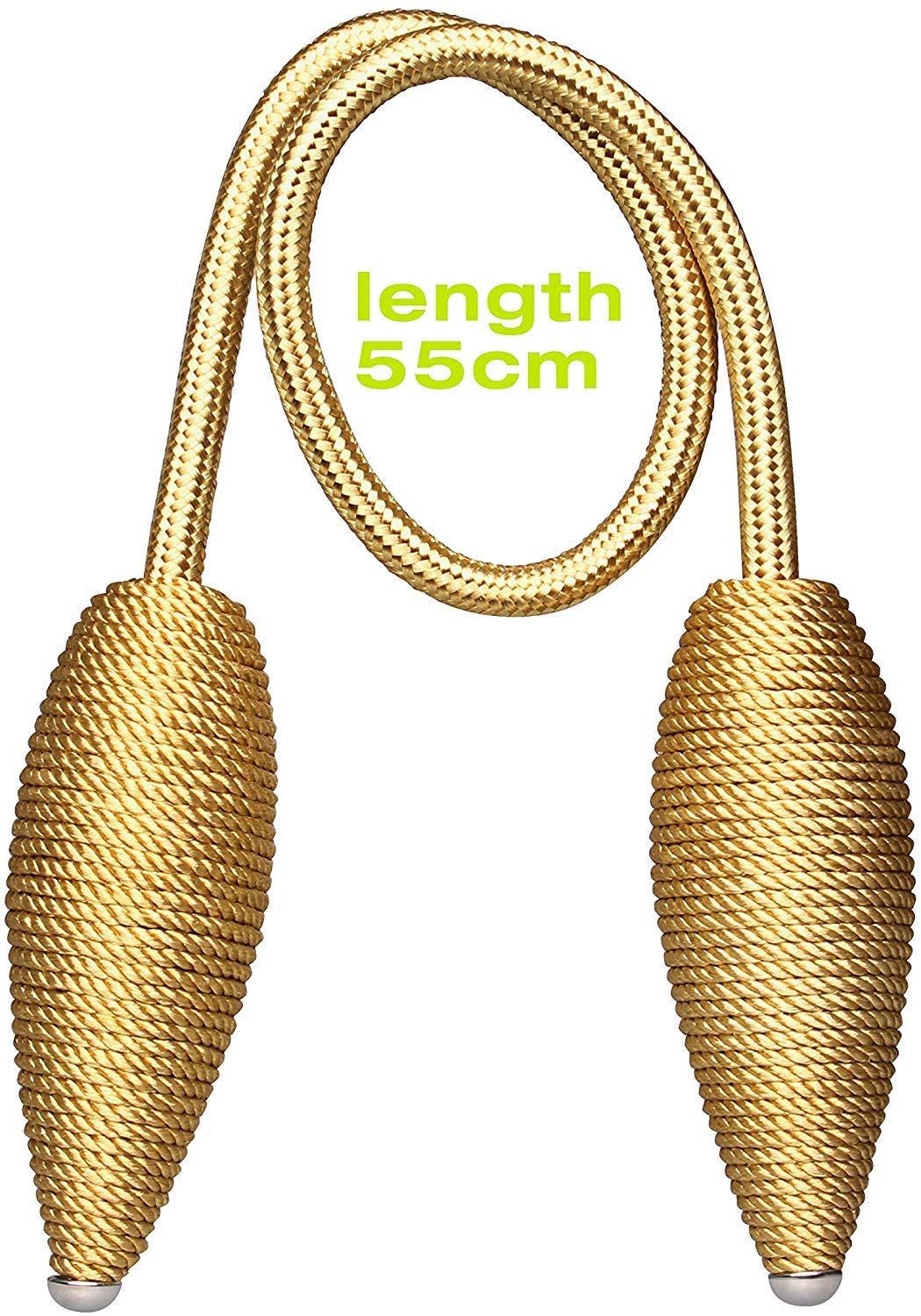 HASTHIP Curtain Tiebacks for Drapes featuring Magnetic Holders Pack of 2 Gold | DIY Use