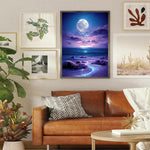 HASTHIP 5D Diamond Painting Art Kit for Home Decor featuring Dreamy Beach 12 x 16 in | Beginner Friendly