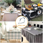 Tablecloth Clips, 4 Pack Stainless Steel Large Table Cover Clamps Table Cloth Holderss, Heavy Duty Picnic Table Clips, Table Cloth Holders Ideal for Restaurant Weddings Party (7 * 7.5cm)